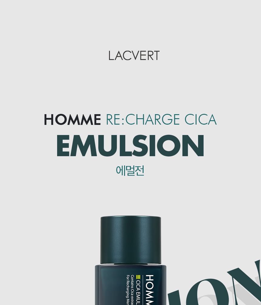 LACVERT - Homme Re:charge Cica Emulsion, 180ml, 450 g, 8801051249095