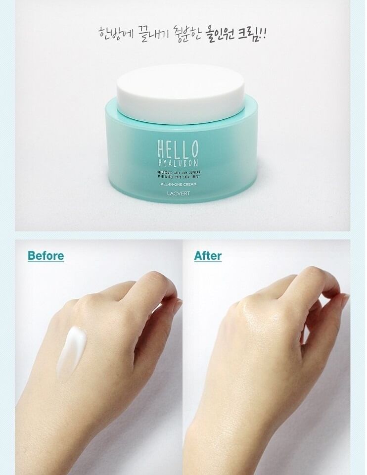LACVERT - Hello Hyaluron All-in-One Cream 1+1 Set, 2 pcs, 500 g, 8801051447255