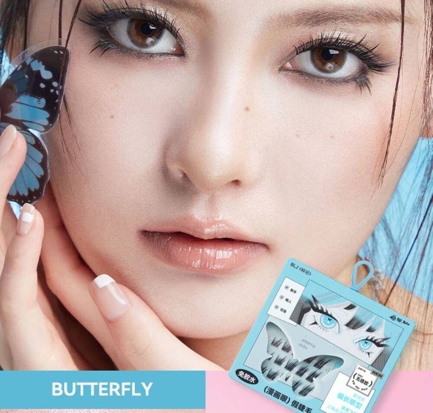 BLJ - Comic Eyes Glue-free False Eyelashes - HD04, #HD04 Miss Wavy (9-13mm), 53 g, 6975912615779
