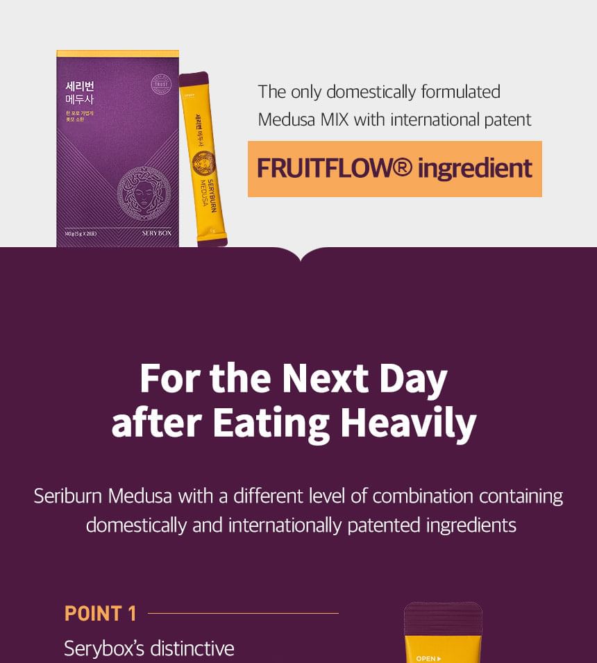 SERY BOX - Seryburn Medusa, 5g x 28 sticks, 173 g, 8809633640681