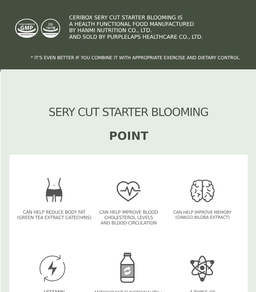 SERY BOX - Serycut Starter Blooming, 850mg x 56 tablets, 60 g, 8809633641565