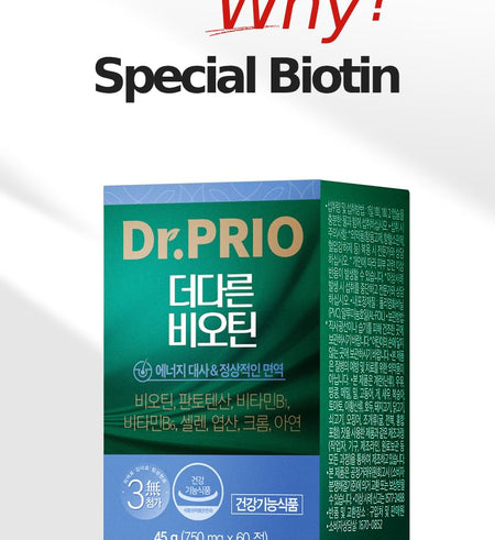 SERY BOX - Dr.PRIO More Different Biotin, 600mg x 60 tablets, 78 g, 8802863132322