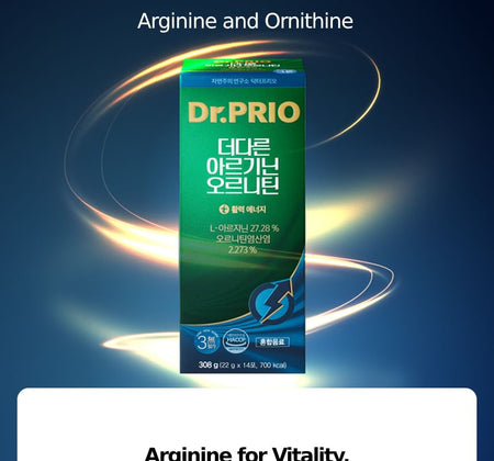 SERY BOX - Dr.PRIO More Different Arginine Ornithine, 22g x 14 sticks, 315 g, 8809359456740