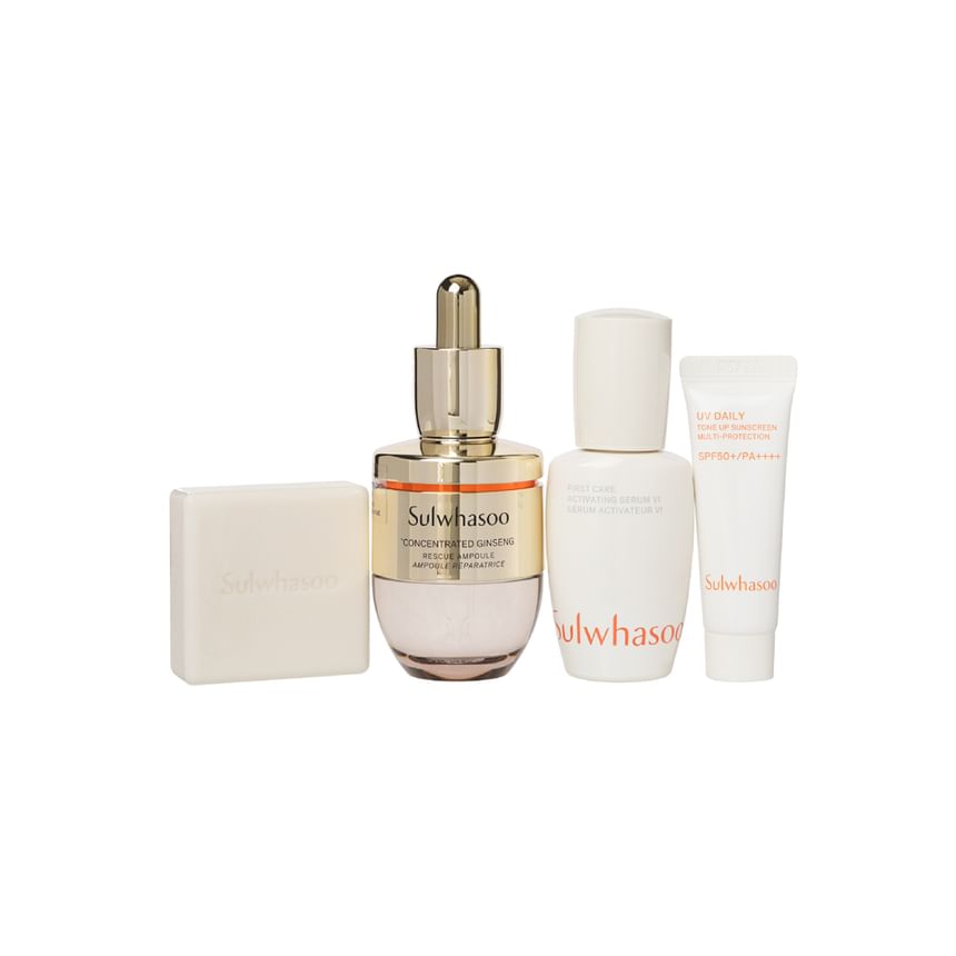 Sulwhasoo - Concentrated Ginseng Rescue Ampoule Set, 4 pcs, 369 g, 8809925174245