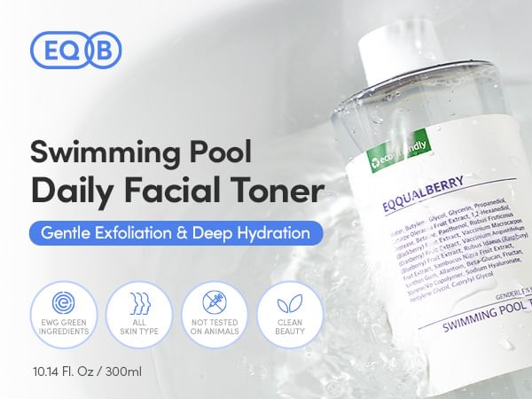 EQQUALBERRY - Swimming Pool Daily Facial Toner, 2024 Version - 300ml, 356 g, 