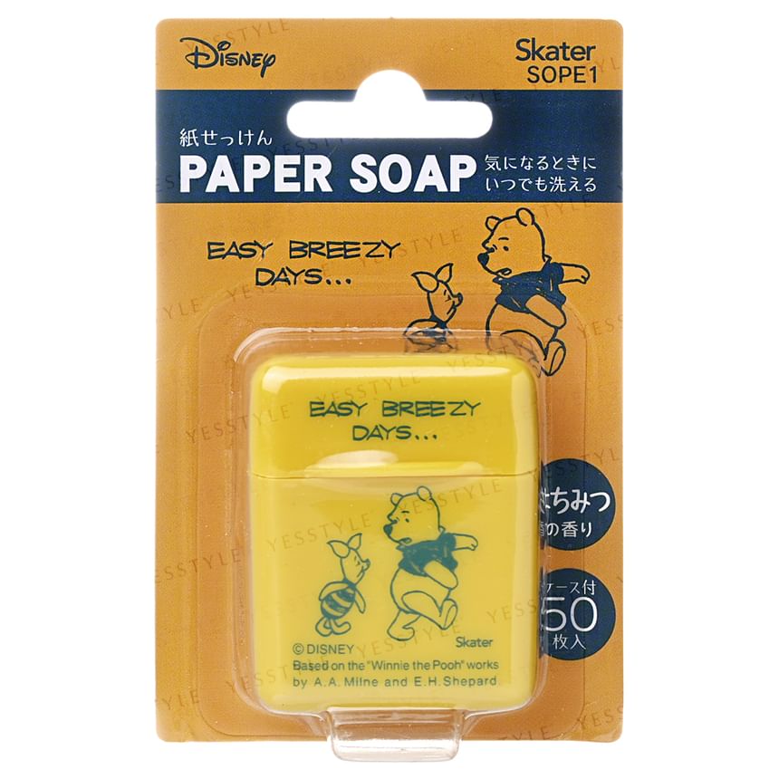 Skater - Disney Winnie the Pooh Honey Paper Soap, 50 pcs, 70 g, 4973307519956