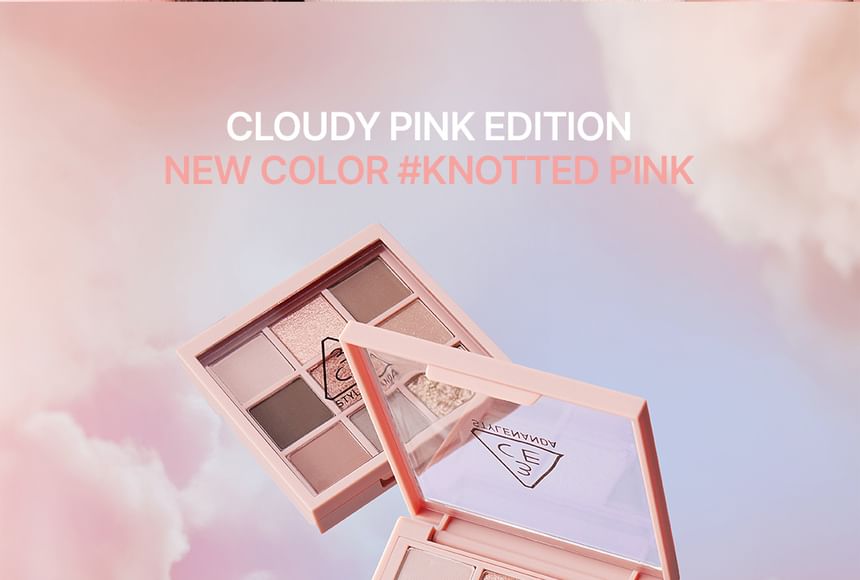 3CE - Multi Eye Color Palette Cloudy Pink Edition #Knotted Pink, 8g, 50 g, 8809939531881