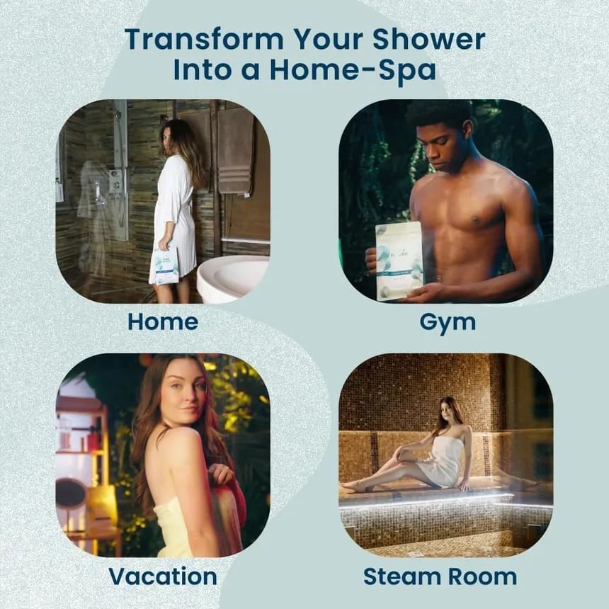 Body Restore - Shower Steamers Aromatherapy Eucalyptus & Mint Shower Bomb, 15 pcs, 377 g, 850059313015