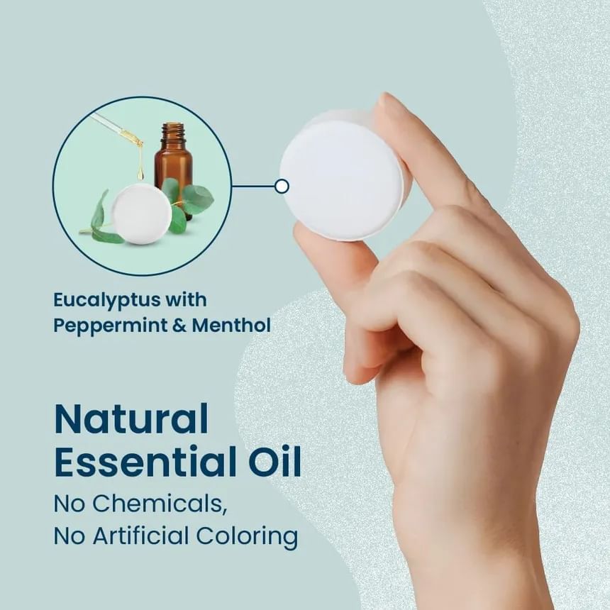 Body Restore - Shower Steamers Aromatherapy Eucalyptus & Mint Shower Bomb, 15 pcs, 377 g, 850059313015