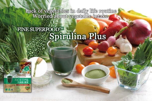 FINE JAPAN - Fine Superfood Spirulina + Lactic Acid Powder, 150g, 163 g, 4976652011144