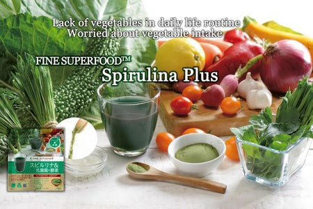 FINE JAPAN - Fine Superfood Spirulina + Lactic Acid Powder, 150g, 163 g, 4976652011144