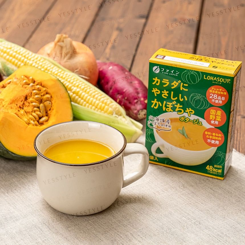 FINE JAPAN - Lohasoup Pumpkin Soup, 14g x 5, 87 g, 4976652015531