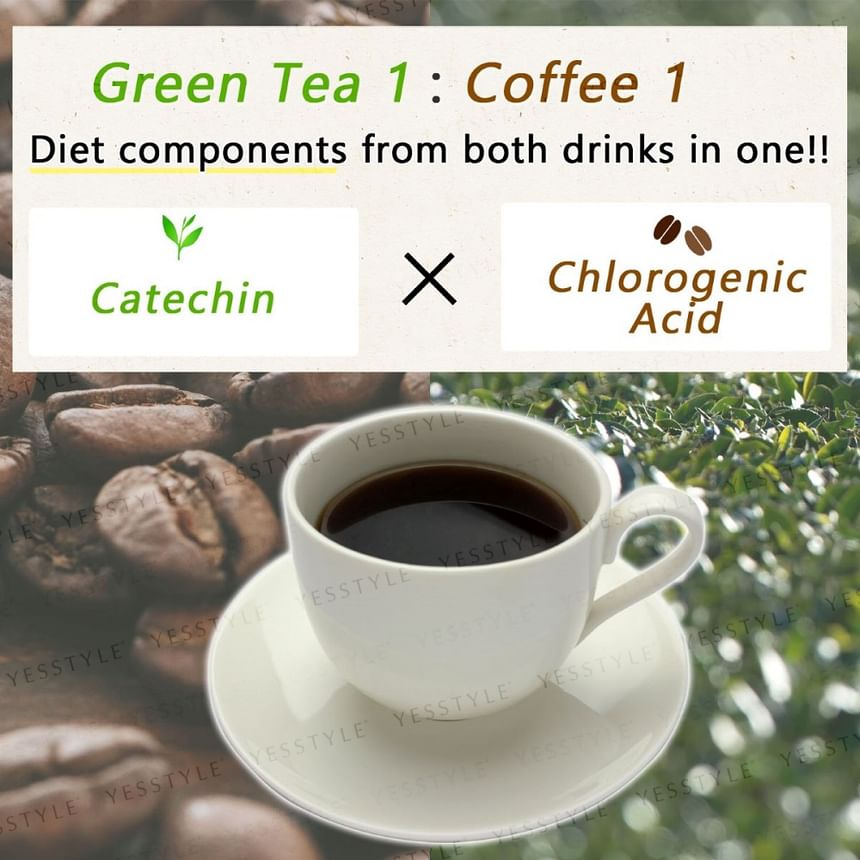 FINE JAPAN - Green Tea & Coffee Diet, 1.5g x 30, 198 g, 4976652014107