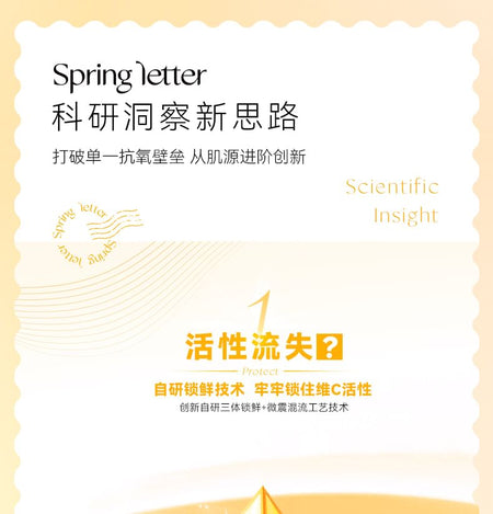 Spring letter - Trisomic Vitamin C  Serum (20pcs), Set (0.8g x 20pcs), 100 g, 6974457550798