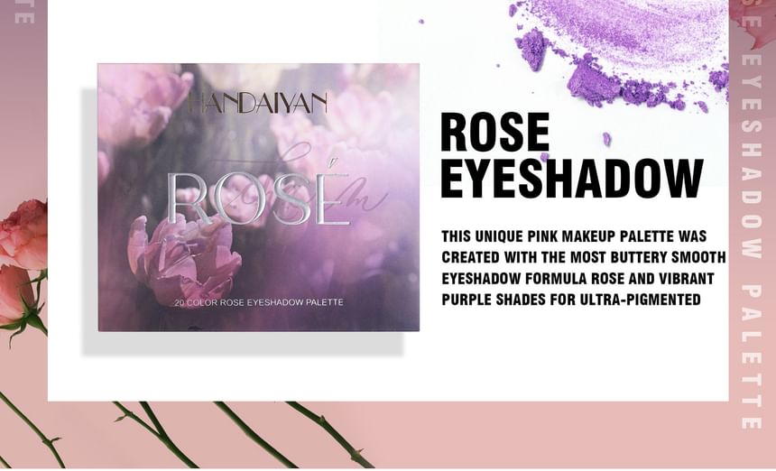 HANDAIYAN - 20-Color Rose Eyeshadow Palette, 1.25g x 20, 185 g, 6971690681609