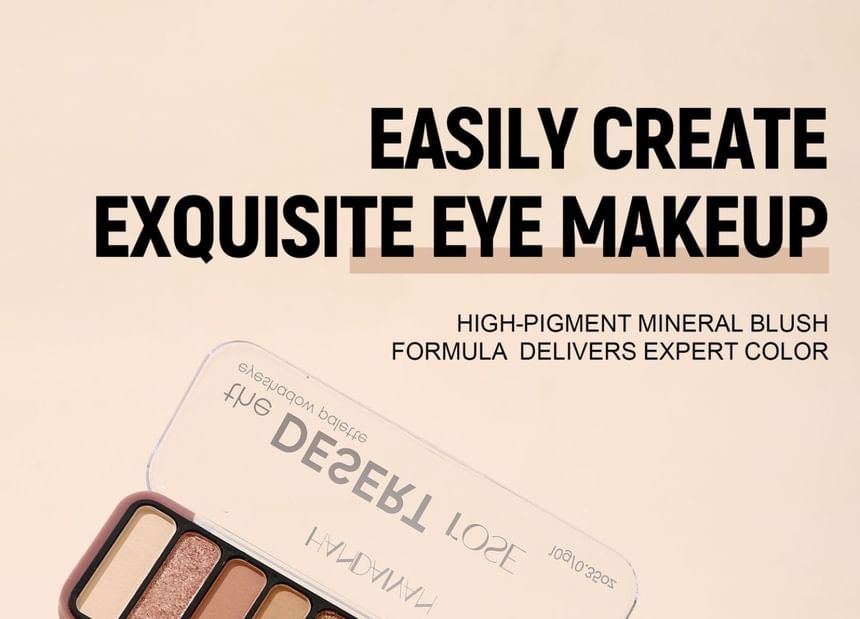 HANDAIYAN - Desert Rose 9-Color Eyeshadow Palette, 10g, 77 g, 6971690682354
