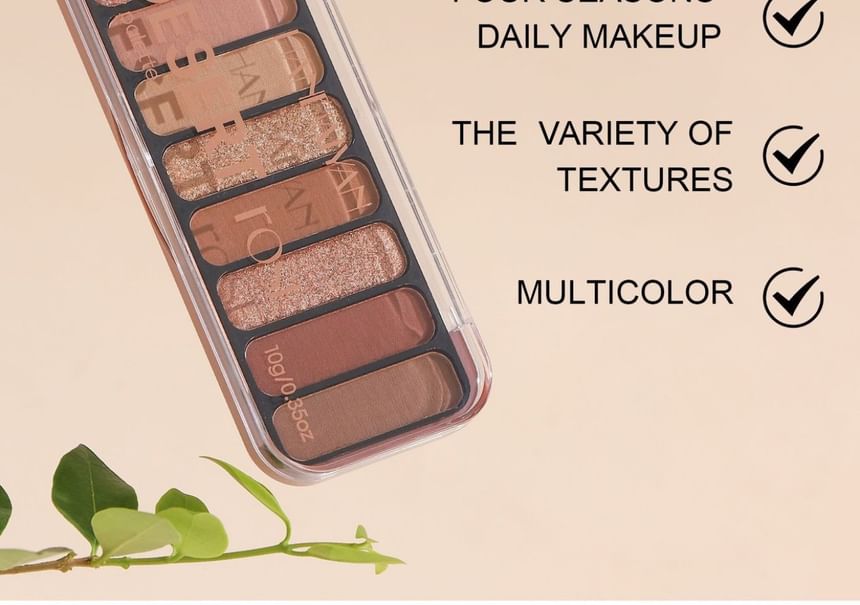 HANDAIYAN - Desert Rose 9-Color Eyeshadow Palette, 10g, 77 g, 6971690682354
