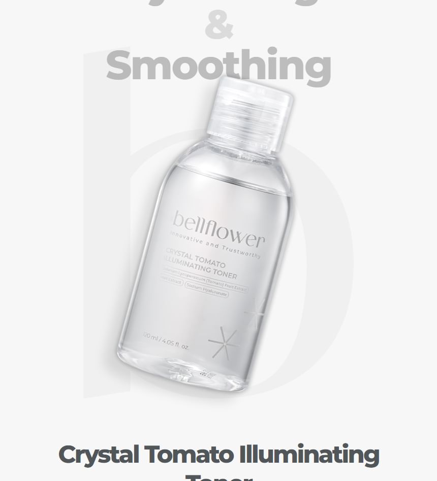 Bellflower - Crystal Tomato Illuminating Toner, 120ml, 160 g, 8809954944192