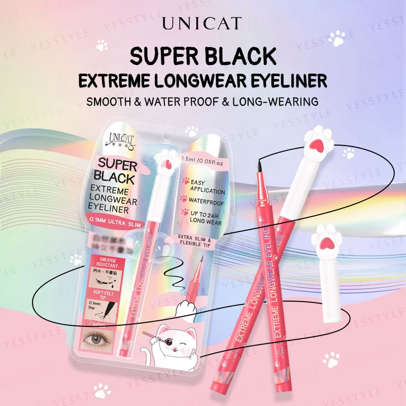 UNICAT - Extreme Longwear Eyeliner, Super Black, 90 g, 4715862360020