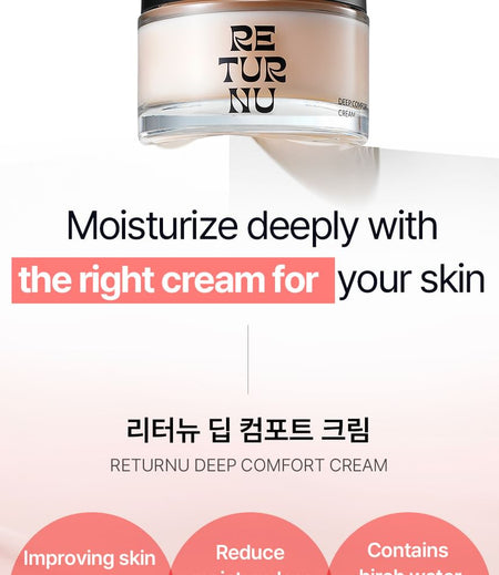 RETURNU - Deep Comfort Cream, 50ml, 215 g, 8809810320412