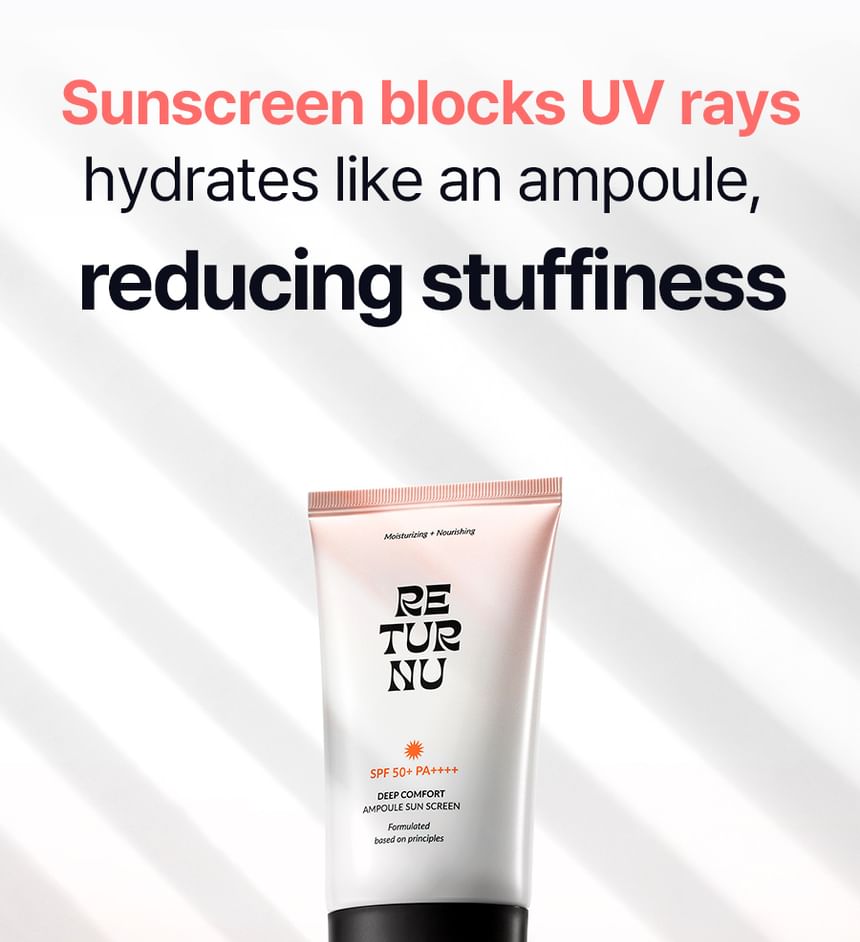 RETURNU - Deep Comfort Ampoule Sunscreen, 50ml, 80 g, 8809810320771