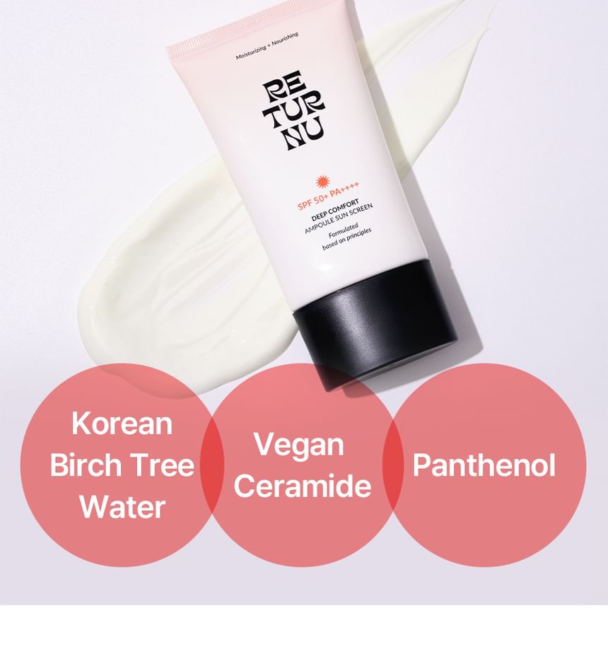 RETURNU - Deep Comfort Ampoule Sunscreen, 50ml, 80 g, 8809810320771