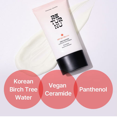 RETURNU - Deep Comfort Ampoule Sunscreen, 50ml, 80 g, 8809810320771