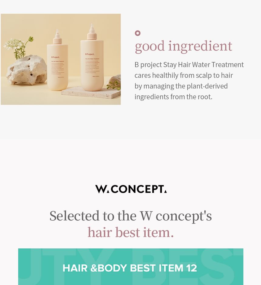 B Project - Stay Hair Water Treatment, 400ml, 800 g, 8809684561676