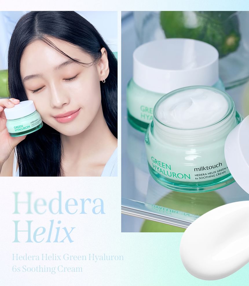 Milk Touch - Hedera Helix Green Hyaluron 6s Soothing Cream, 50ml, 130 g, 8800253020020