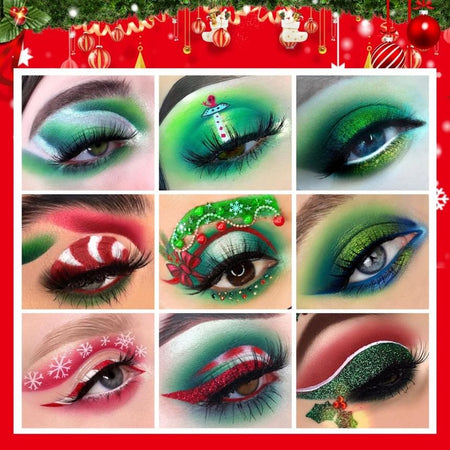 DE’LANCI - 18 Colors Christmas Eyeshadow, #Green Makeup Palette - 27g, 150 g, 6970936231028