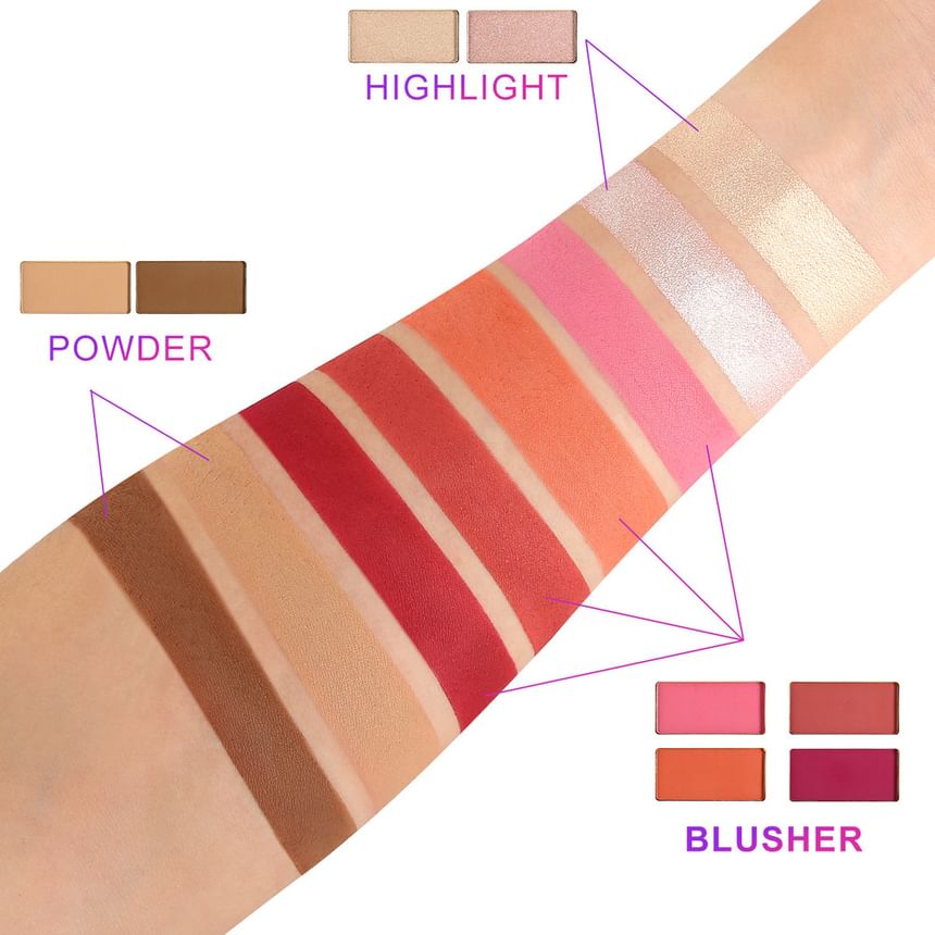 DE’LANCI - 62 Colors Multifuction Makeup Palette, #Multiflora Dreamland, 500 g, 6970936231042
