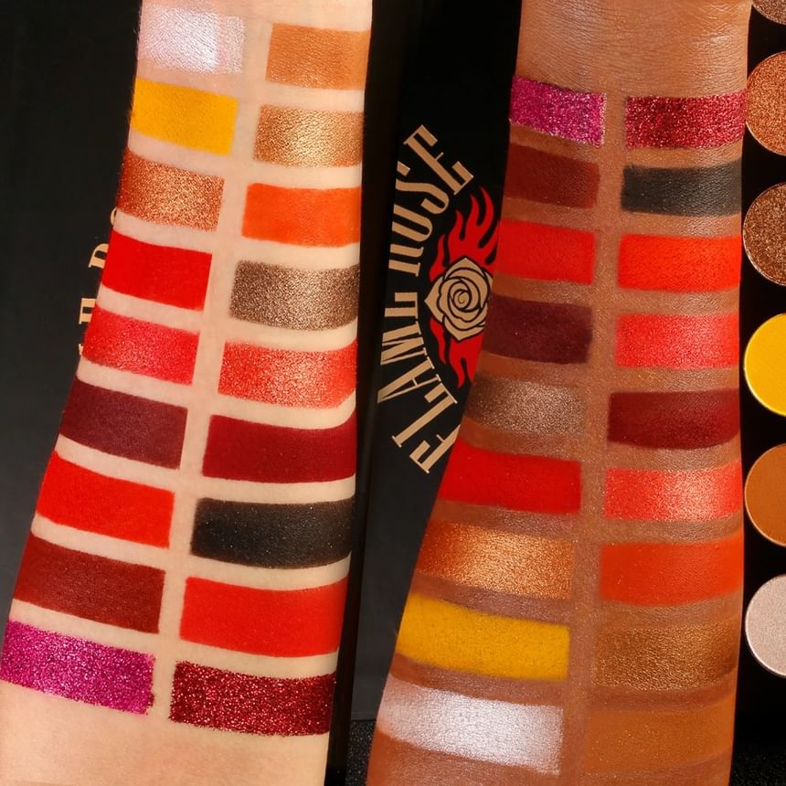 DE’LANCI - 18 Colors Eyeshadow Palette - Flame Rose, #Flame Rose - 17.28g, 200 g, 