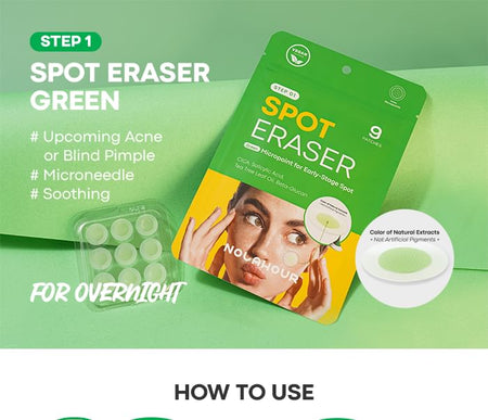 NOLAHOUR - Spot Eraser Green, 9 patches, 50 g, 8809800000287