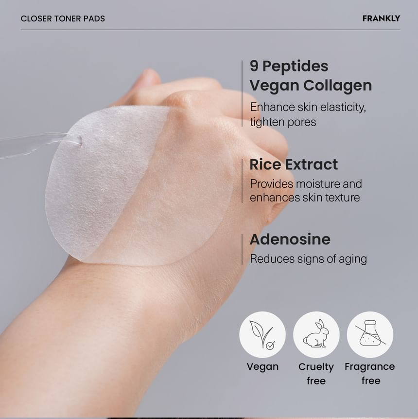 FRANKLY - Closer Pore Tightening Toner Pads, 70 pads, 175 g, 8809954943911