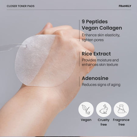 FRANKLY - Closer Pore Tightening Toner Pads, 70 pads, 175 g, 8809954943911