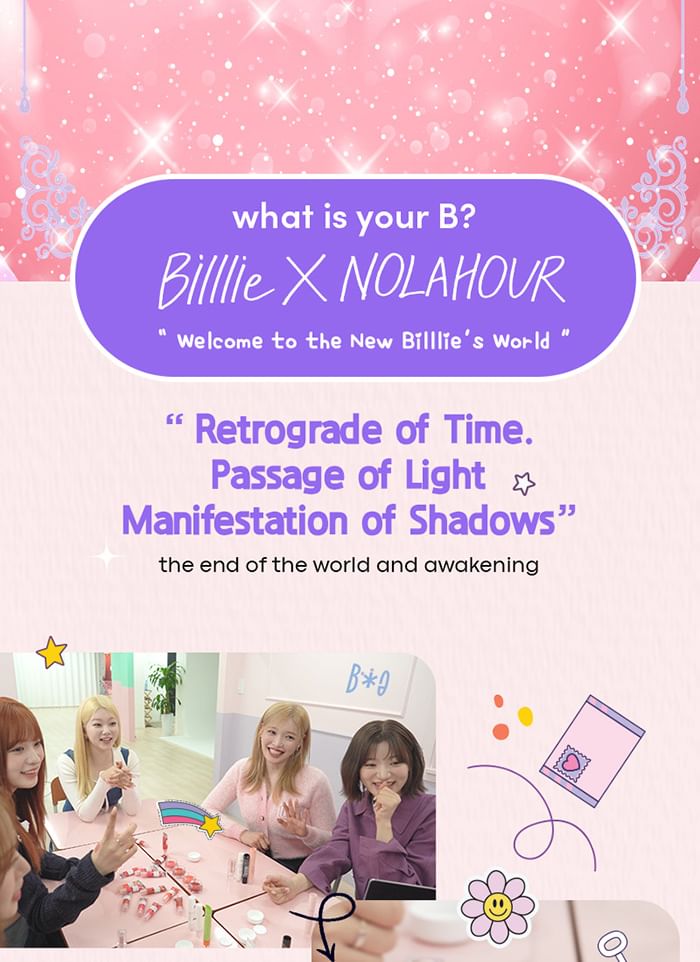 NOLAHOUR - Glowing Color Lip Balm 4 Color Set Billlie Edition, 6 pcs, 100 g, 8809800000409