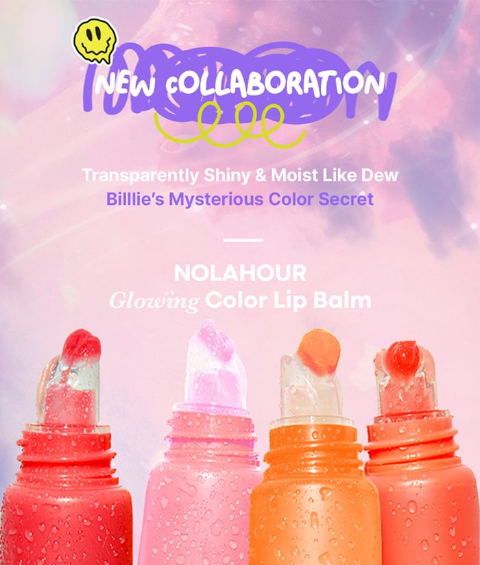 NOLAHOUR - Glowing Color Lip Balm 4 Color Set Billlie Edition, 6 pcs, 100 g, 8809800000409