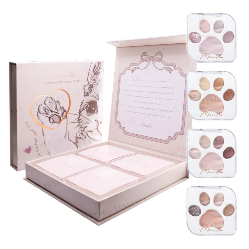 MilleFee - Meow Paws Eyeshadow Palette Box Original, 1 set, 530 g, 