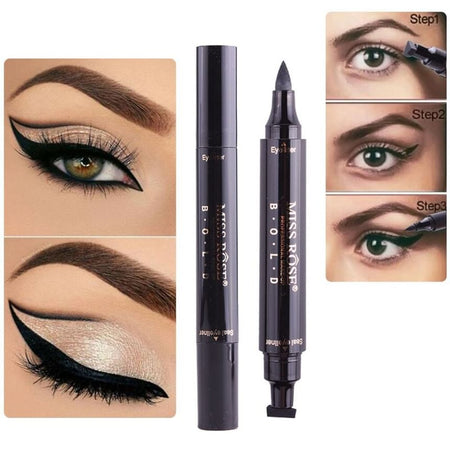 MISS ROSE - Magic Eyeliner, #Black - 3.5ml, 18 g, 6975350114971