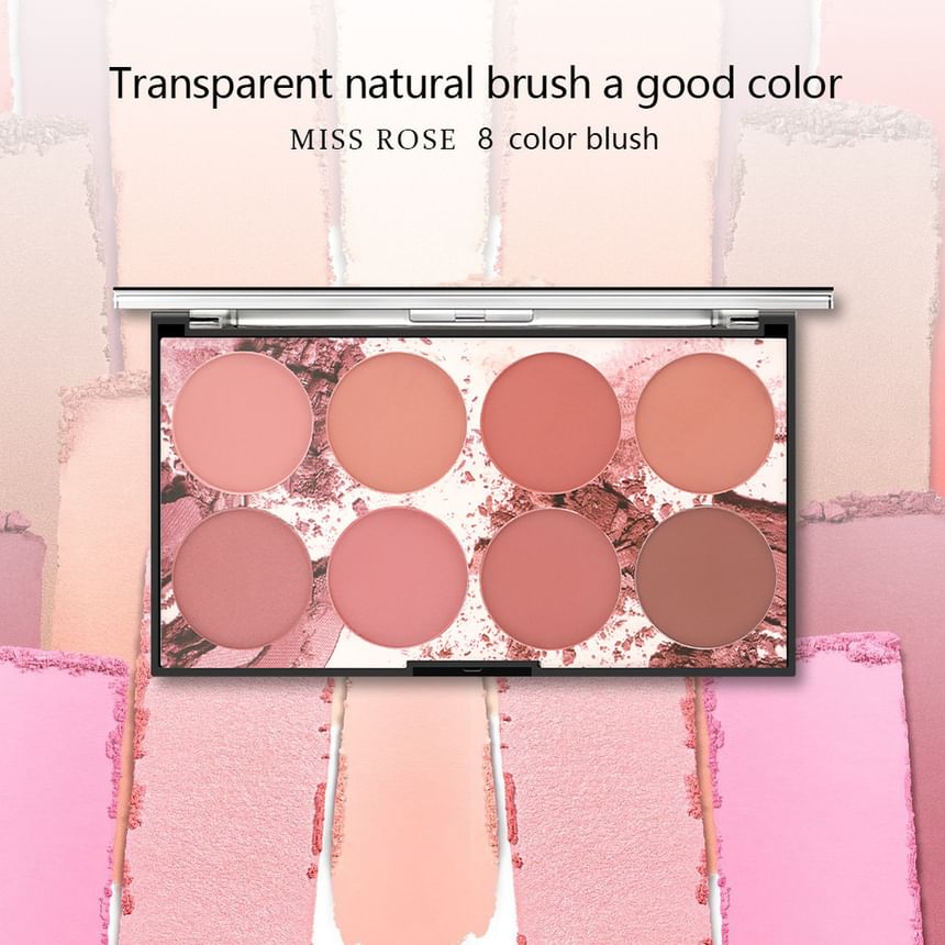 MISS ROSE - 8 Color Blush Palette, #Blush Palette - 28g, 42 g, 6975350114780