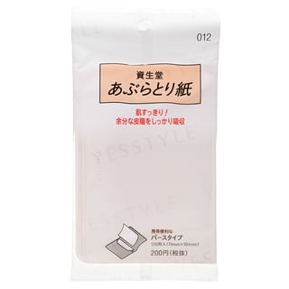 Shiseido - Oil Blotting Paper 012, 120 pcs, 25 g, 4901872638406