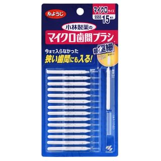 Kobayashi - Shikancare Micro Interdental Brush, SSSS - 15 pcs, 15 g, 4987072071892