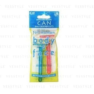 KAI - Can Body & Face T Razor, 3 pcs - CAT-3P6, 30 g, 4901331006692