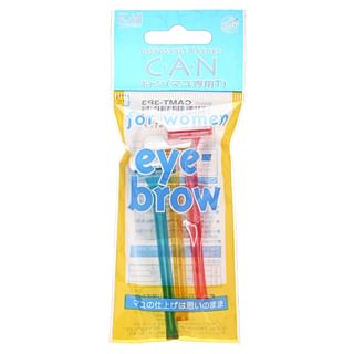 KAI - Can Eyebrow T Razor, 3 pcs - CAMT-3P3, 11 g, 4901331004179
