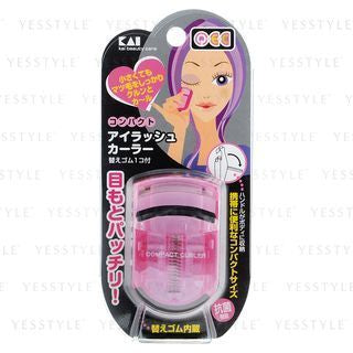 KAI - Compact Eyelash Curler, Pink, 26 g, 4901601236002