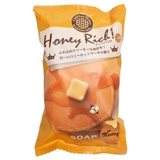 Pelican Soap - Honey Rich Flavor Bar Soap, 100g, 99 g, 4976631849607