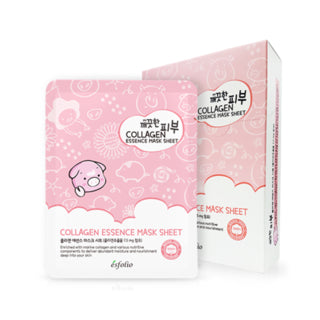 esfolio - Pure Skin Collagen Essence Mask Sheet Set 10pcs, 25ml x 10pcs, 340 g, 8809386883311