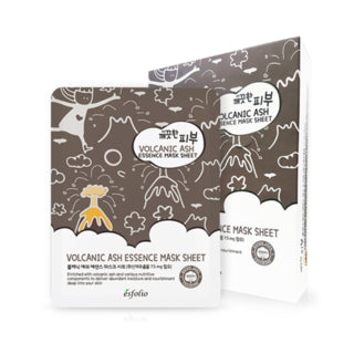 esfolio - Pure Skin Volcanic Ash Essence Mask Sheet Set 10pcs, 25ml x 10pcs, 344 g, 8809386883335
