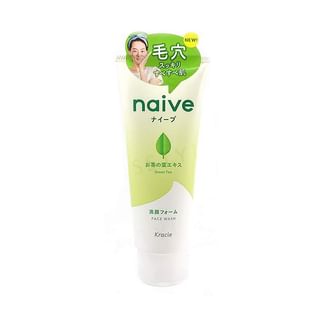 Kracie - Naive Green Tea Face Wash, 130g, 152 g, 4901417674432
