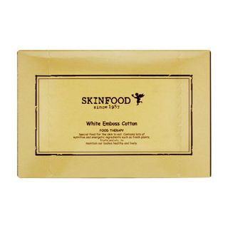SKINFOOD - White Embossed Cotton Pads, 120 pcs, 219 g, 8809327940264